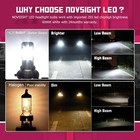 Novsight Daytime Running Light N30b 9005 Led Headlight Bulbs Semi Truck 2 Pack