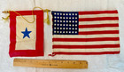 Vintage Lot Of Old Flags   Cigarette Premium Felts   Silks
