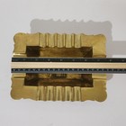 Mcm Vintage Brass Cigarette Ashtray Art Deco Brutalist Cigar Tobacco 16 Slot