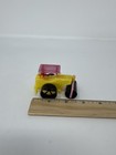 Vintage Hong Kong Plastic Tractor Toy Friction Power Yellow Red Green Kitsch