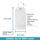Cruise Tags - Cruise Ship Luggage Etag Holder With Zip 4 Luggage Tag Holders