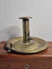 Antique Brass Push Up Candle Stick Holder W  Finger Hole 4 h  6 d 