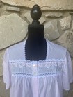 Vintage Lorraine Robe House Dress Large Pink Lace Embroidered Nwot Old Stock