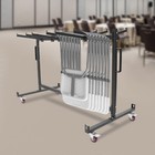 Folding Chair Rack Dolly Cart Table Storage Rack Desk Chairs Cart Trolley 42pcs