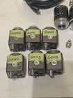 Lot Of 6 Working Industrial Vision Source Color Ccd Cameras Along With 2 Lenses