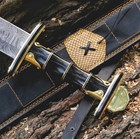 Custom Handmade Damascus Steel Medieval Viking Sword Battle Ready With Scabbard