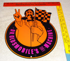 Vintage Dr  Oldsmobile Muscle Car Machine Man 12  Enamel Metal Gasoline Oil Sign