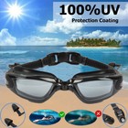 2pack Adult Swim Goggles Anti-fog Uv Protection Swimming Glasses Clear Vision