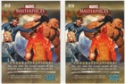 2 Hulks  - Sketch Cards 2008 Marvel Masterpieces By Ryan Orosco 1 1 
