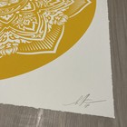 Shepard Fairey Obey Yellow Mandala Limited Edition Fine Art Print Poster 2018