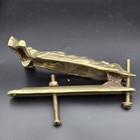 Vintage Solid Brass Owl Door Knocker Heavy Mid Century Hardware 6 