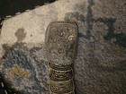 Vintage Silver Tone Western Concho Belt Floral Engraved Metal Chain Belt