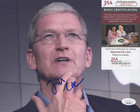 Tim Cook Signed 8x10 Photo W  Jsa Coa  ap71213 Apple Ceo