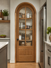 Rustic Solid Oak Wood Arched Grids Door U Choose Size And Glass Pantry
