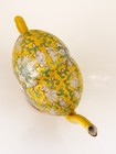 Chinese Antique Yellow Ground Famille Rose Floral Teapot 