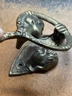 Vintage Celeste Bronze Brass Kissing Couple Lovers Man Woman Door Knocker