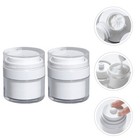  2pcs Cream Jars Refillable Cosmetic Container Empty Sample Jar For Body Butter