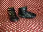 Darling Antique Baby Shoes Toddler Button Shoes Vintage Doll Bear Black