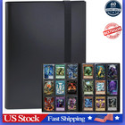 360 Card Pocket Binder With Elastic 9 Pocket Trading Cards Album Folder  Black