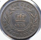 Newfoundland - 1890 Queen Victoria One Cent