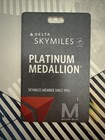 Delta New 2025 Platinum Medallion  Million Miler Tags   2 Metal Tag Loops