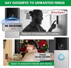 Metal Doorbell Cover No Soliciting Sign For House   universal Fitting Doorbell C