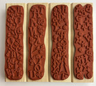 New Stampin Up Wood Rubber Stamp Set Of 4 Vertical Greetings