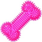 Jqcujqa Dog Squeaky Bone Chew Toy For Aggressive Chewers  Durable Dog Rubber 