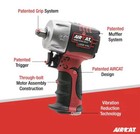 Aircat Pneumatic Tools 1058-vxl 1 2  Vibrotherm Composite Compact Impact Wrench