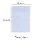 X5000 12 x16  Clear Heat Shrink Wrap Bags Pvc Film Gifts Bottles Candles Packing