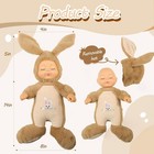 Nimal Toys interactive Singing Plush Rabbit Doll 14in Soft Plush Closed Eye Slee