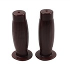 Us Universal 7 8  1  Easy-hold Hand Grips Vintage Motorcycle Handlebars Brown