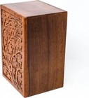 Extra Large Wooden Urn Tree Of Life Rosewood Box Cremation For Ashes Keepsake