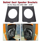 Behind Seat Cab Corner 6x9 Round Speaker Brackets For 1973-1987 Chevy C10