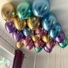 Chrome Metallic Balloons 12  Latex Helium Birthday Wedding Party Decor 25-100