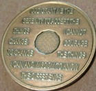 Alcoholics Anonymous Aa 16 Year Bronze Medallion Token Coin Chip Sobriety Sober