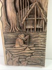 Vintage Balinese Indonesia 3d High Relief Intricate 19 5    Wall Wood Carving Art