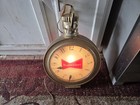 1959 Budweiser Lighted rotating Pocketwatch Lamp clock