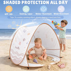 Baby Beach Tent With Pool     Pop Up Shelter Uv Protection For Infant   Large 47 