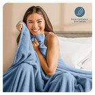 Beds  re   Plush Microfleece Blanket  In Blue  Twin  60  x  80 Inches  New In Box 