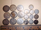 Lot Of Silver Canadian Coins-priced At Spot Priced To Sell 9 Quarters 10 Dimes