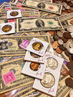 Estate Sale Find  Old Us Coins  Gold   999 Silver Bars  Bullion  Rare U s  Bills