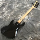 Active Jabba Electric Bass Guitar Jazz Bass Style Dark Blue Flamed Top 5 String
