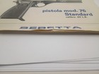 Beretta Mod 76 Pistol Owners Manual Original 