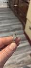10k White Gold Diamond Engagement   Wedding Ring Set  Women   s Size 9