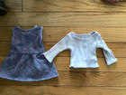 American Girl Truly Me 18  Doll Purple Sparkle Outfit Dress Top