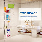 4 Tier Telescopic Bathroom Wall Corner Shelf Rack Shower-caddy Storage Organizer