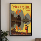 Yosemite National Park 1921 Vintage Travel Art Print Poster