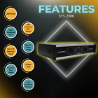 Musysic 2-channel 2000 Watts Professional Dj Pa Power Amplifier Sys-2000 
