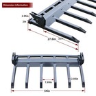 60  Clamp Debris Forks Tractor Skid Steer Loader Bucket Pallet Forks Heavy Steel